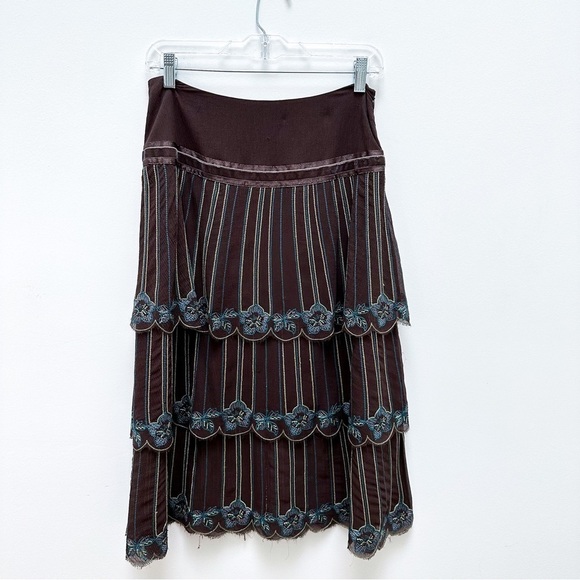 Karen Millen Silk Ruffled Midi Skirt - Picture 4 of 8